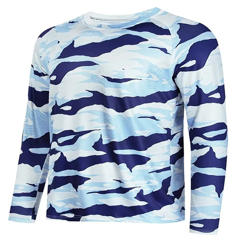 ملابس صيد السمك المطبوعة ثلاثية الأبعاد ملابس واقية من الشمس في الهواء الطلق قابلة للتنفس تمتص العرق وإزالة الرطوبة معدات صيد الأسماك البحرية Luya #6