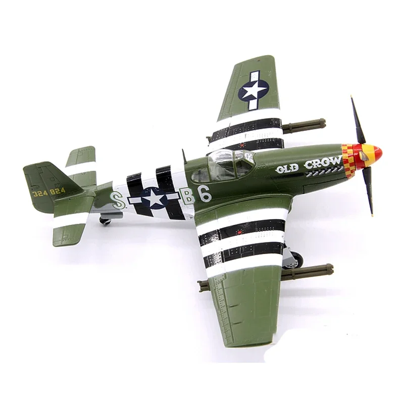 Diecast 1/72 Scale American P-51B Mustang Fighter P51 Model Collection Souvenir Ornaments Display Decoration Toys