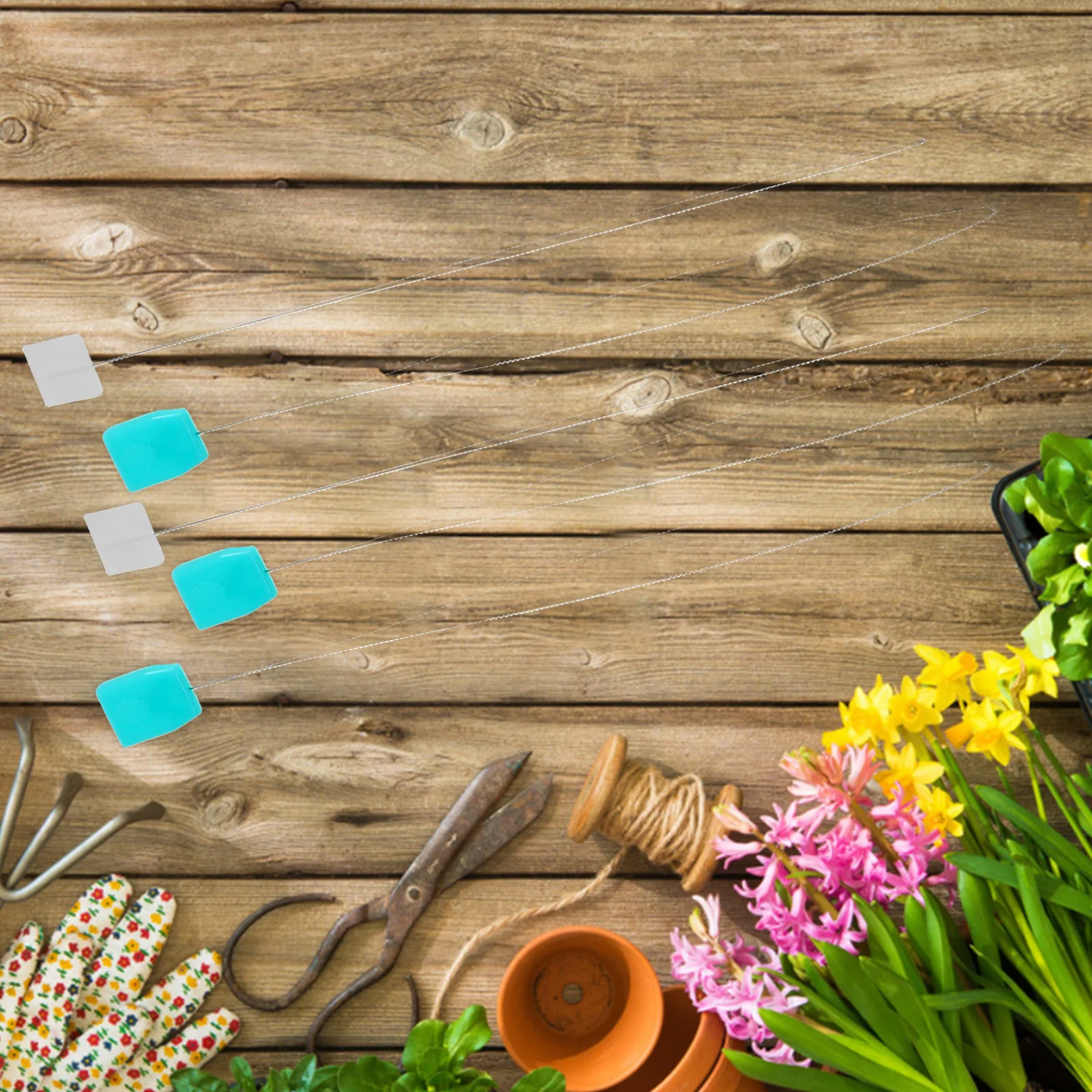 

20Pcs Long Punch Needle Threader Comfortable Grip Embroidery Threading Tool for Sewing Cross Stitch DIY Crafts