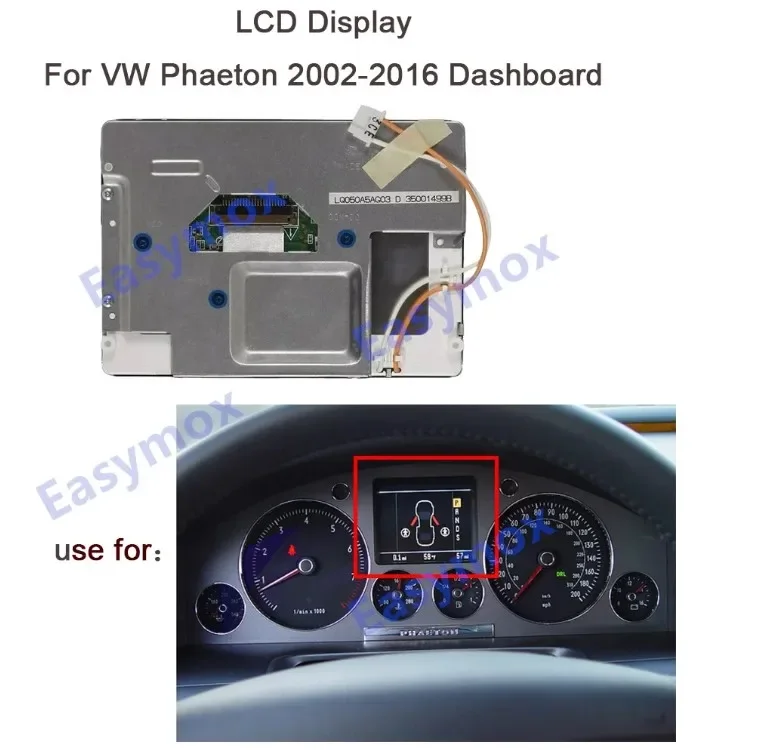 5 Inch LCD Display for Volkswagen Phaeton 2002-2016 Continental Instrument Cluster Dashbaord Screen Repair LQ050A5AG03