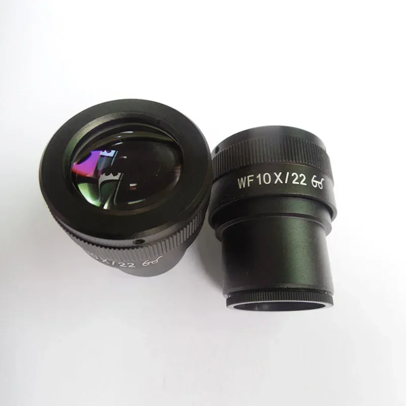 

2PCS Microscope 10X High-Eye-Point Wide-Angle Eyepiece Field of View 22mm 30mm Interpupillary Distance Adjustable Field of View