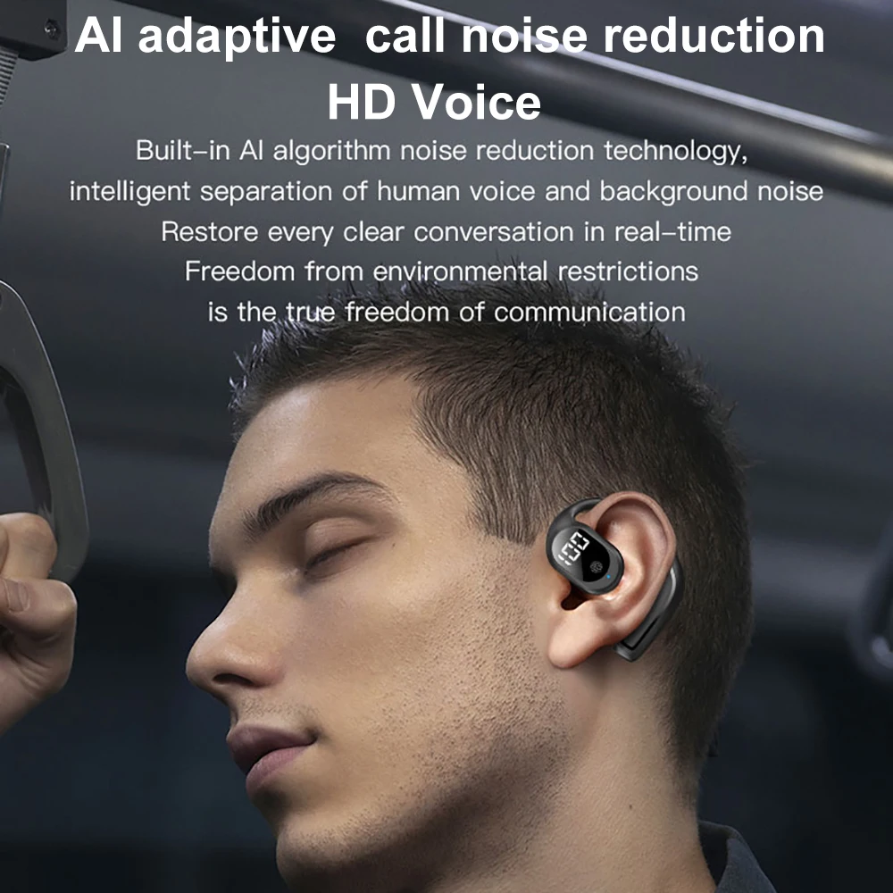 TWS Bluetooth 5.3 Headphone Ear Hook Wireless Earphone HiFi Stereo Noise Reduction Headset Waterproof Earbud for Huawei iPhone