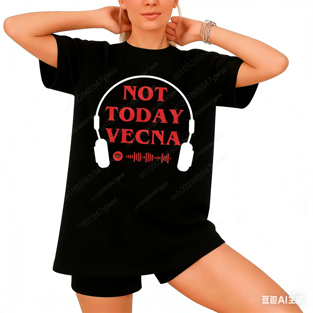 ليس اليوم Vecna غريب الفيلم نفس الرسومات قصيرة الأكمام الصيف المرأة الترفيه عطلة المحملة موضة الشارع تي شيرت رجالي #4