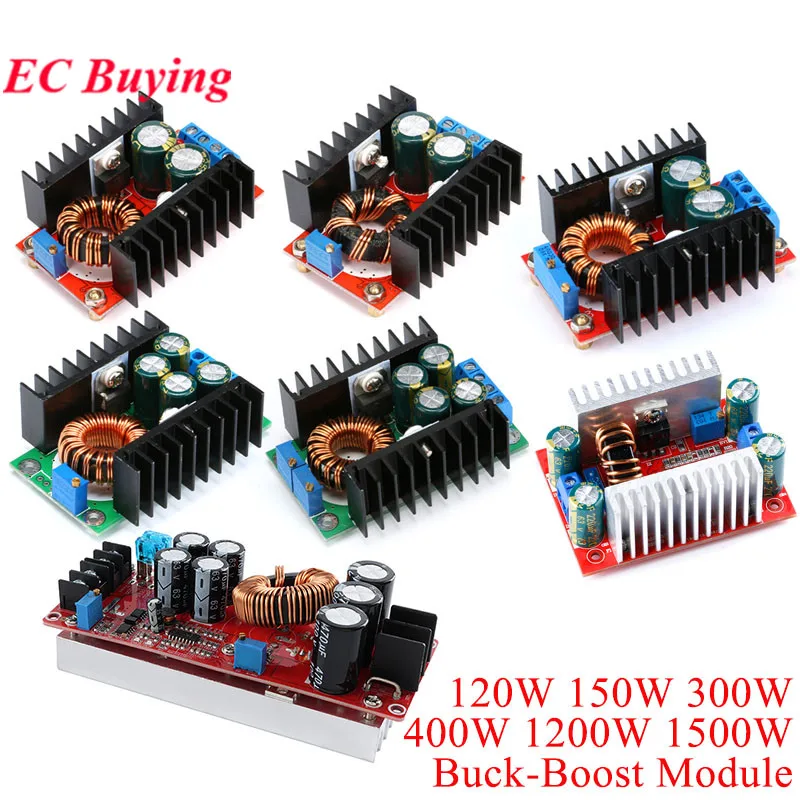 DC CC 9A 12A 20A 40A 120W 150W 300W 400W 1200W 1500W CC CV 昇降圧降圧/昇圧コンバータボード 5-40V から 1.2-35V 電源モジュール