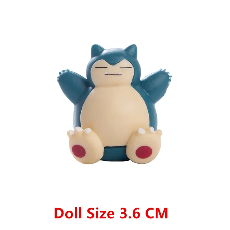 3-7 cm Pokemon Cartoons Anime Figur Pikachu Mew Snorlax Charmander Cosplay Sammlung Haustier Tasche Monster Action Modell Spielzeug Geschenke – Detail 16