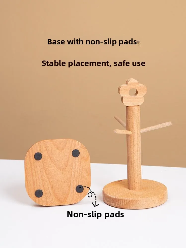 support-a-tasses-en-bois-a5l-pour-petites-tasses-egouttoir-de-rangement-pour-tasses-a-eau-et-a-the-etagere-de-drainage-en-bois-d'orme-pour-cuisine