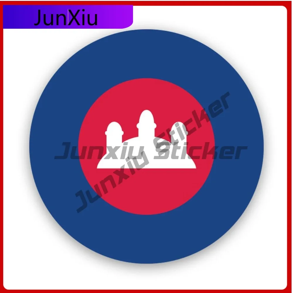 

Royal Cambodian Air Weather Resistant Waterproof Racing For Laptop Car Body Car Window Easy To Remove No Residue Decal Classic