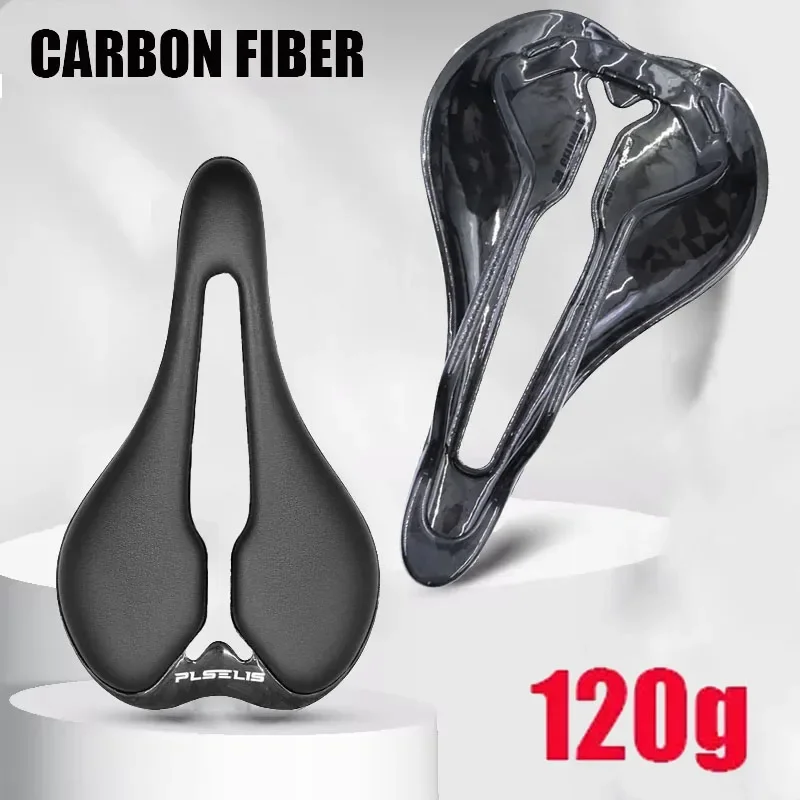 

120g Ultralight Carbon Fiber MTB Road Bike Saddle Bicycle Saddle Hollow Breathable bicycle seats accessories for mountain bike