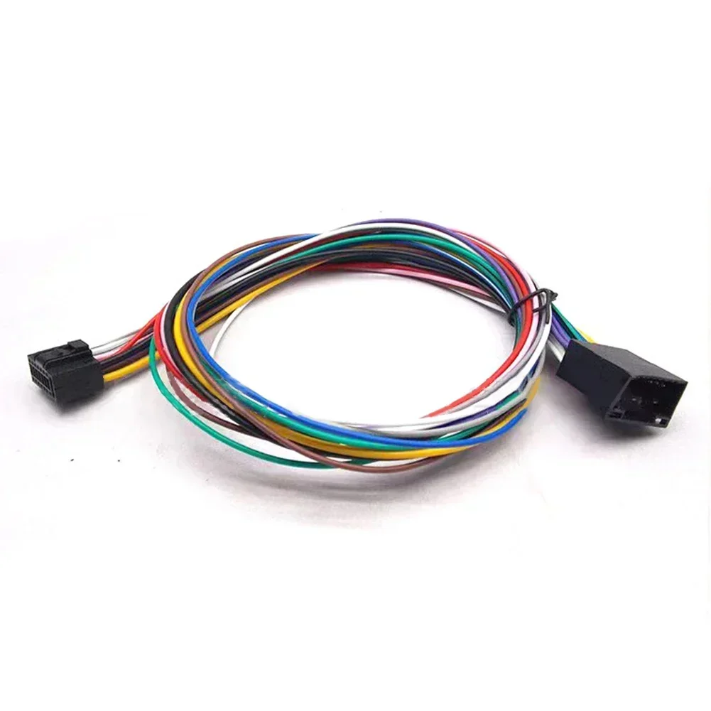 16 Pin Car Stereo Radio ISO Wire Harness Extension Adapter Cable Player 60cm Car Electronics Accessories