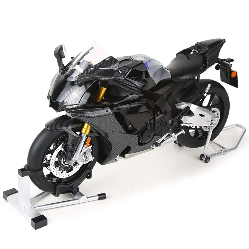 

1:6 Scale R1M Ignitable Motorcycle Model Toy Sound Light Shock Absorption Sprayable Motorbike Models Toys Metal Diecast Gifts