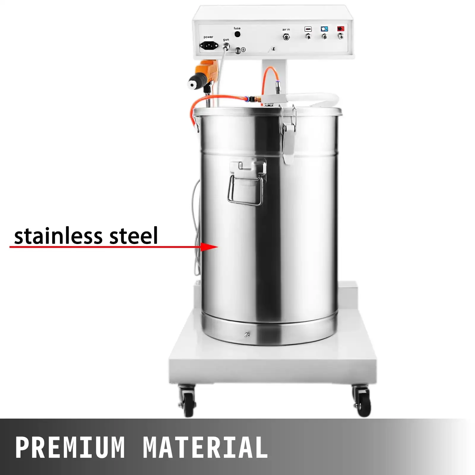 آلة طلاء المسحوق 40 واط 50L قدرة كهرباء آلة طلاء المسحوق بندقية رش الطلاء 550 جرام WX-101 مسحوق #3