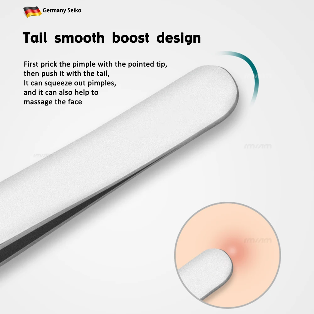 Tedesco Ultra-fine No. 5 Cell brufoli Clip per punti neri pinzette salone di bellezza raschiatura chiusura artefatto speciale strumenti per aghi per l'acne