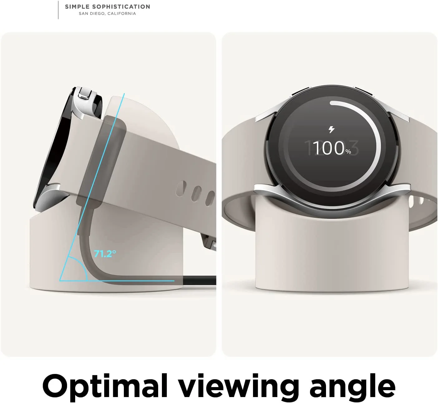 Kompatibel mit Samsung Galaxy Watch 4 Ladeständer 40mm 44mm 42mm 46mm Galaxy Watch3 4 Pro Ladegerät Silikonständer 41mm 45mm – Detail 6