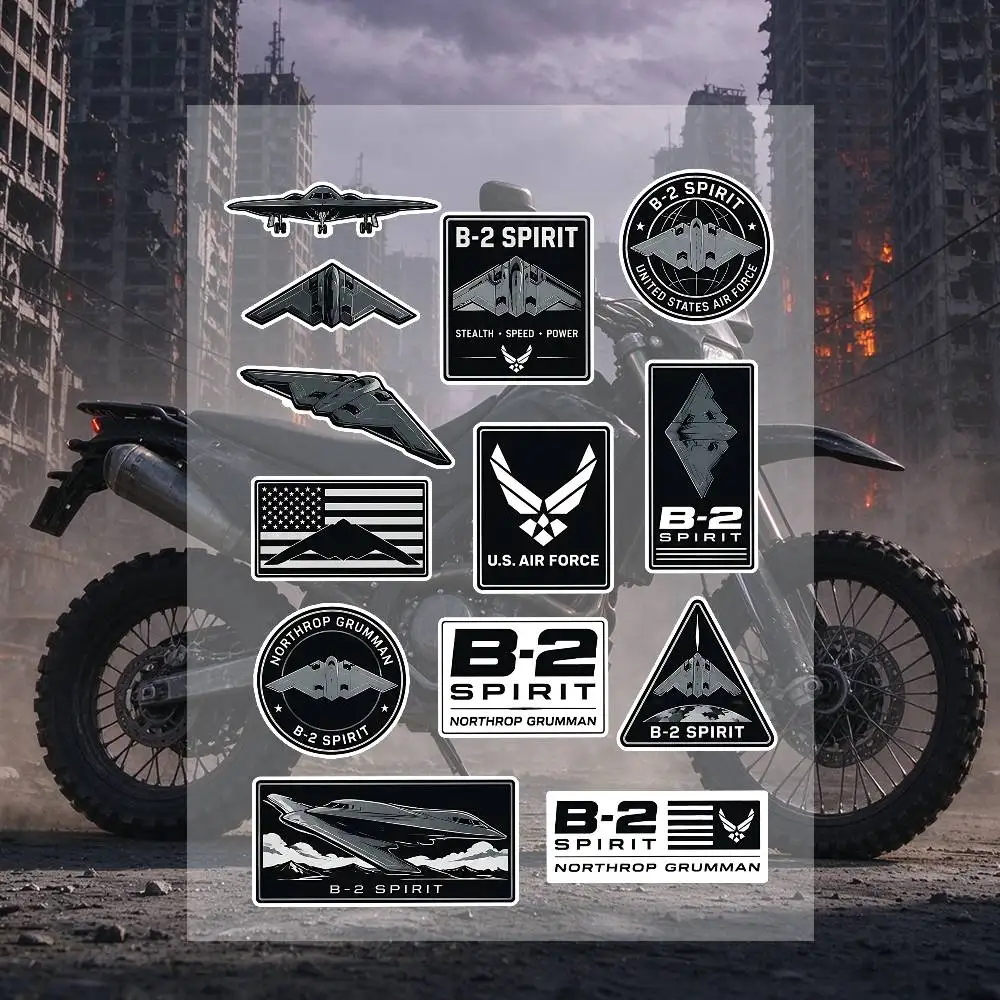B-2 Spirit Stickers Moto Sticker Auto Body Bumper Windows Motorcycle Laptop Walls Vinyl Decal Car Tuning Accessories