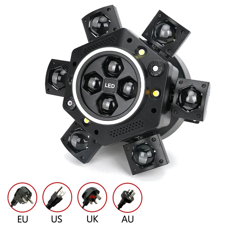 Multi-effect Stage Light 150W RGBW Laser DMX512 Strobe Lamp Adjustable Strobe Speed 0-100% Dimmable Stage Lighting Equipment