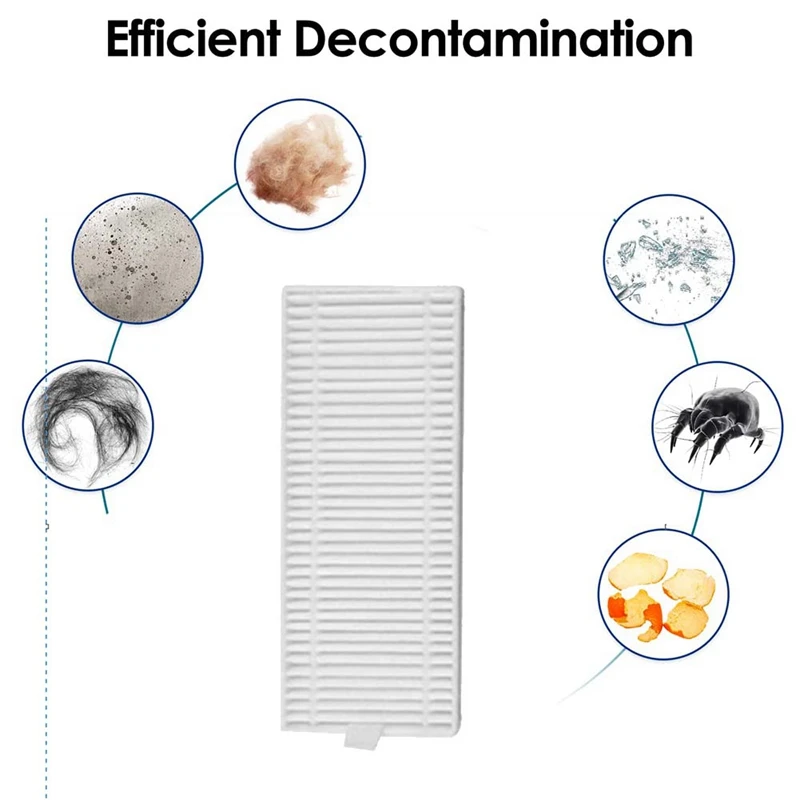 12 قطعة فلتر لـ EZVIZ RE4/RE4 Plus/RE4C Plus/RE5/RE5 Plus، ICLEBO G5 MAX، Miwhole M8 Lite مكنسة كهربائية مرشحات HEPA