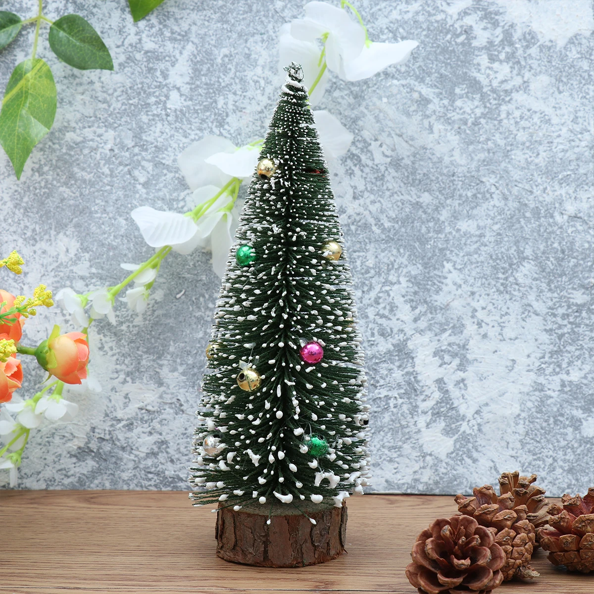 

Xmas Mini Christmas Tree Ornament Table Ornaments House Artificial Child Colorful