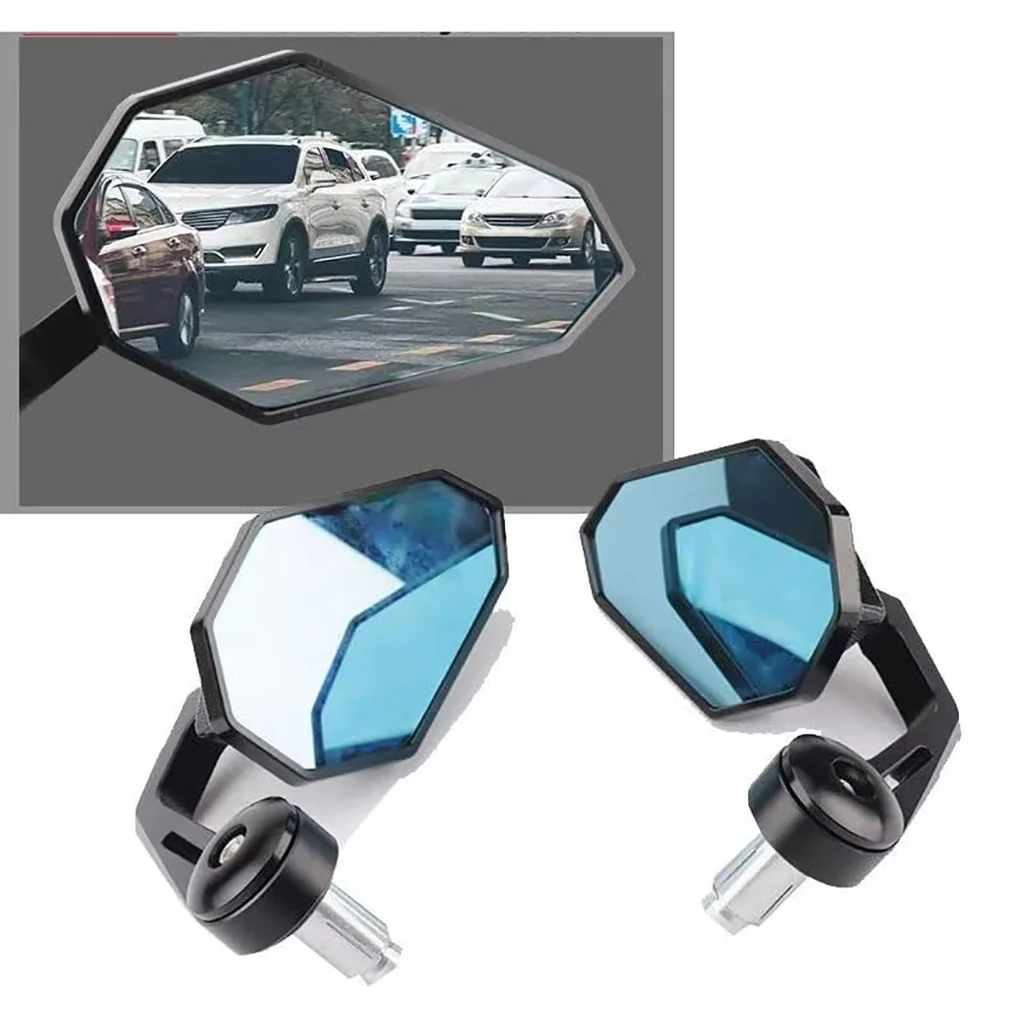 

Motorcycle Mirror Blue Glass Handle Bar End Rearview Side Mirror For CFMOTO 150 250 400 650NK CLX700 800NK 800nk 2023 7/8"