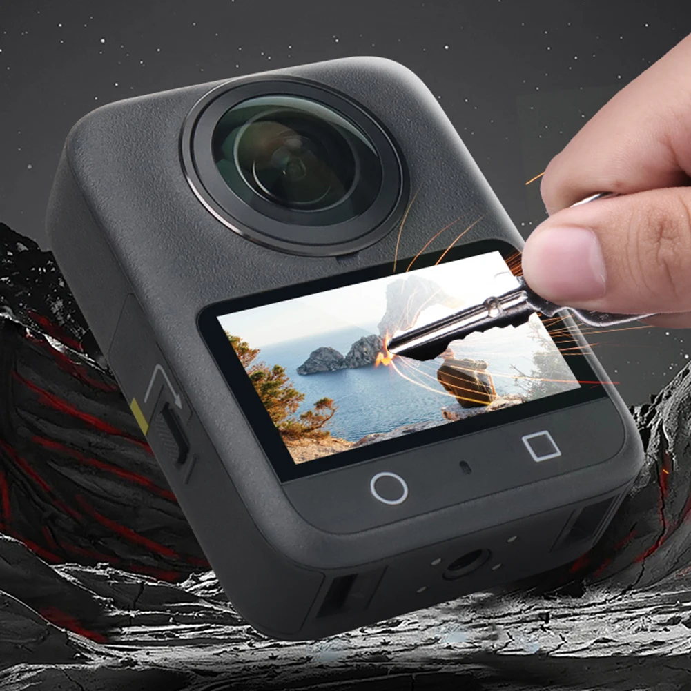 1 قطعة HD عرض فيلم المضادة للبصمة صلابة عالية الزجاج المقسى الزجاج المقسى حامي ل DJI OSMO 360 كاميرا الملحقات