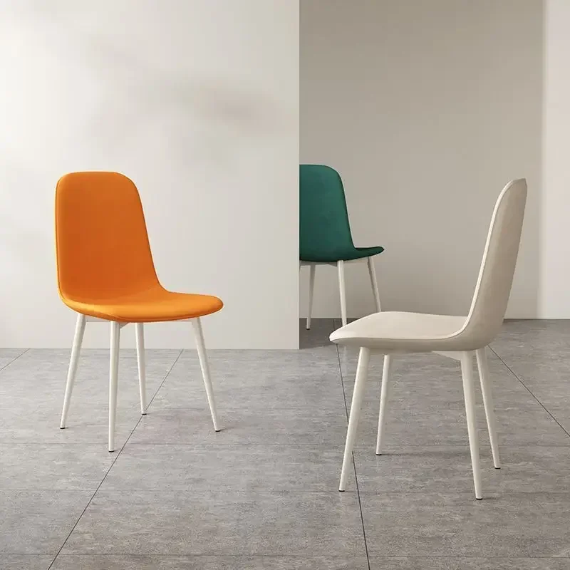

Italian Nordic minimalist home dining chair simple white cream wind furniture chair restaurant stool waitting chairs for events