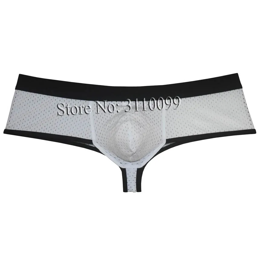 Men's Breath Holes Cheeky Pouch Boxers Briefs Brazilain Bikini Underwear - Image 3