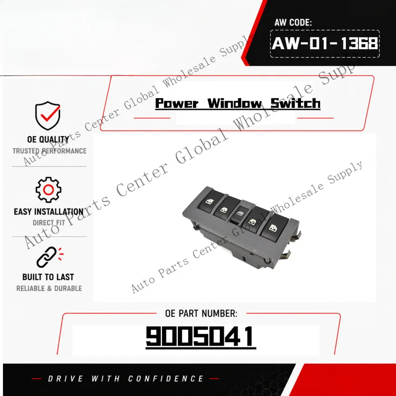 L+ Front Left Power Lifter Window Switch 9005041 For Chevrolet Sail 10-14 13-Pins