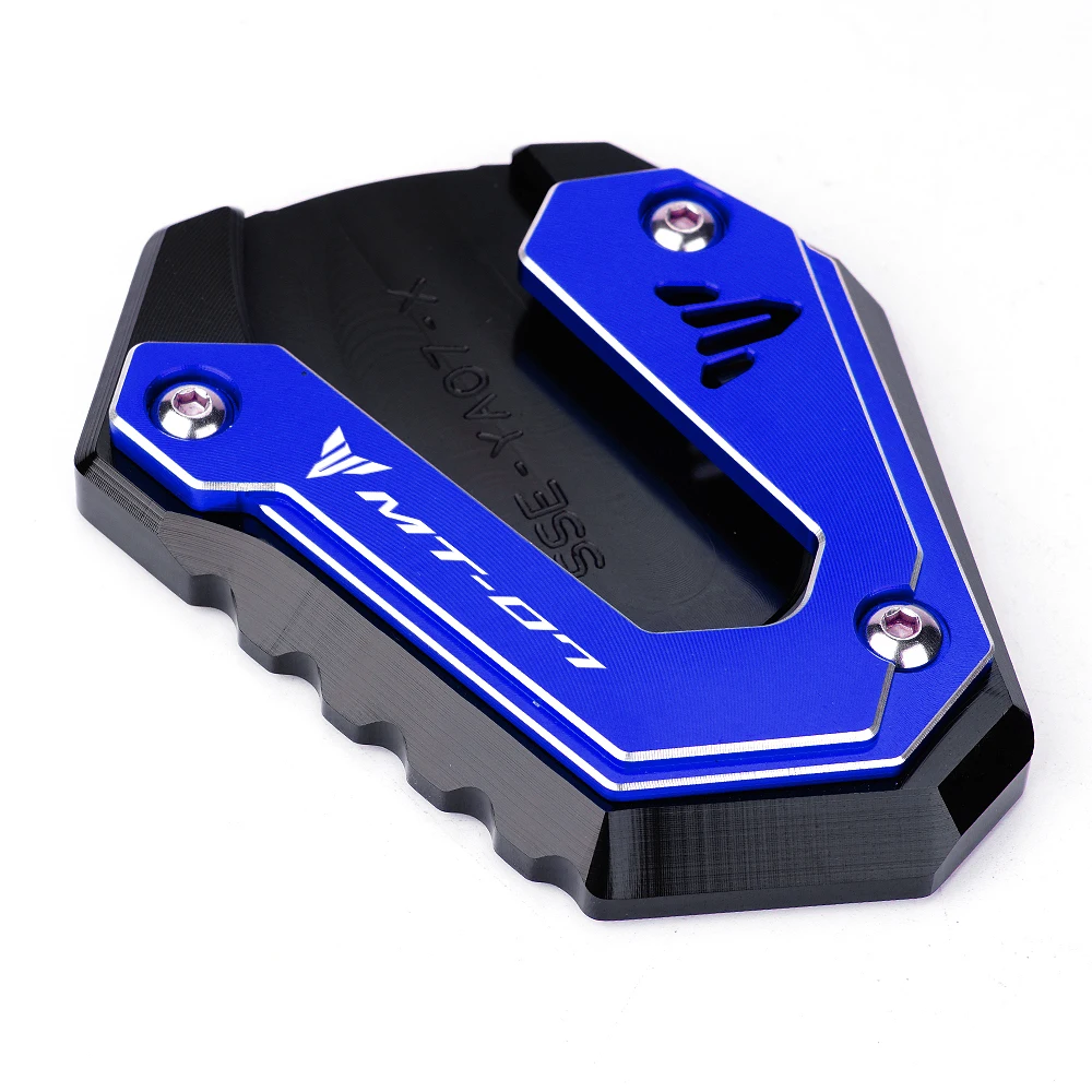 สําหรับ Yamaha MT 07 09 MT07 MT09 mt07 2014-2024 2025 รถจักรยานยนต์ขาตั้ง Kickstand EXTENSION แผ่น Pad Key CHAIN แหวน
