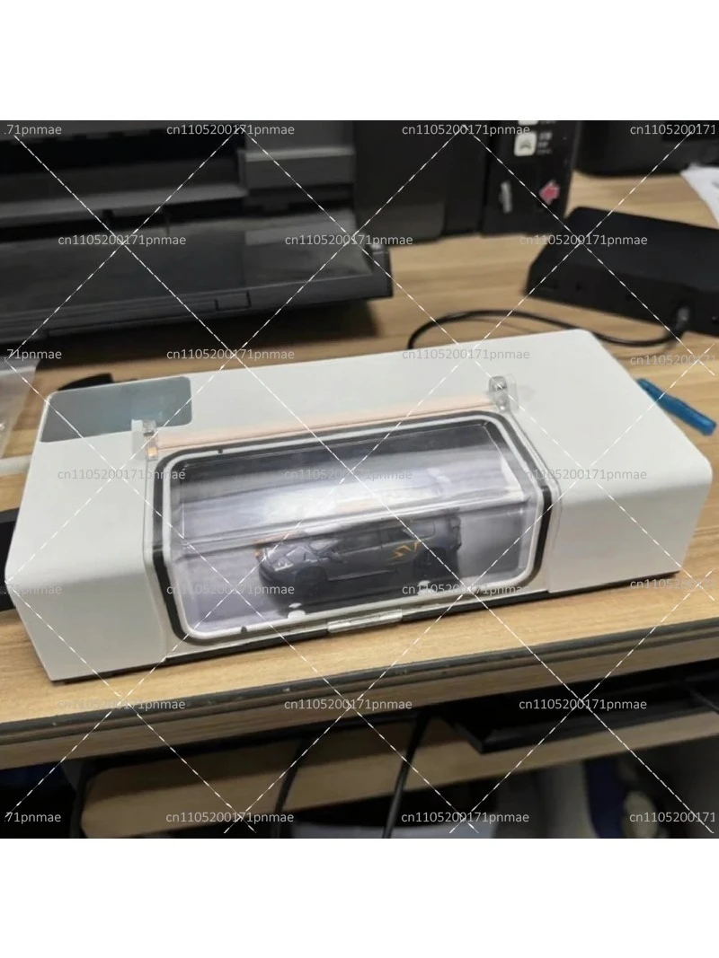 Desktop Wind Tunnel Model for 1:64 Scale Cars with Adjustable Airflow Smoke Effect LED Logo 12V 3A