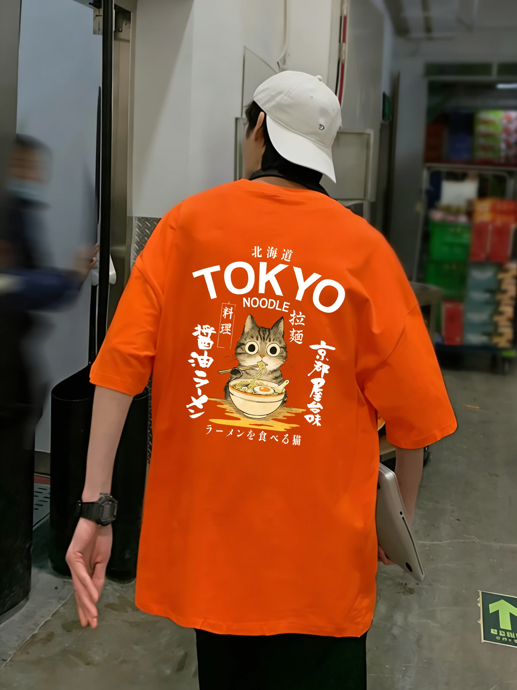 Noodles Cuisine In Tokyo Is Delicious T Shirts Man Cotton Fashion T-Shirt Casual Oversized Clothes Summer Hip Hop Men'S Clothing