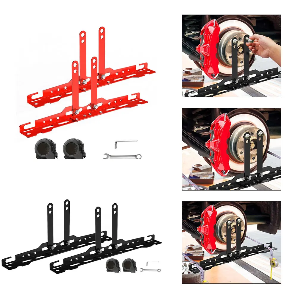 Auto Toe Alignment Tool Metal Plate With Measuring Tapes  Wrench Screw Replacement Car Wheel Alignment Tool Kit For Cars SUV