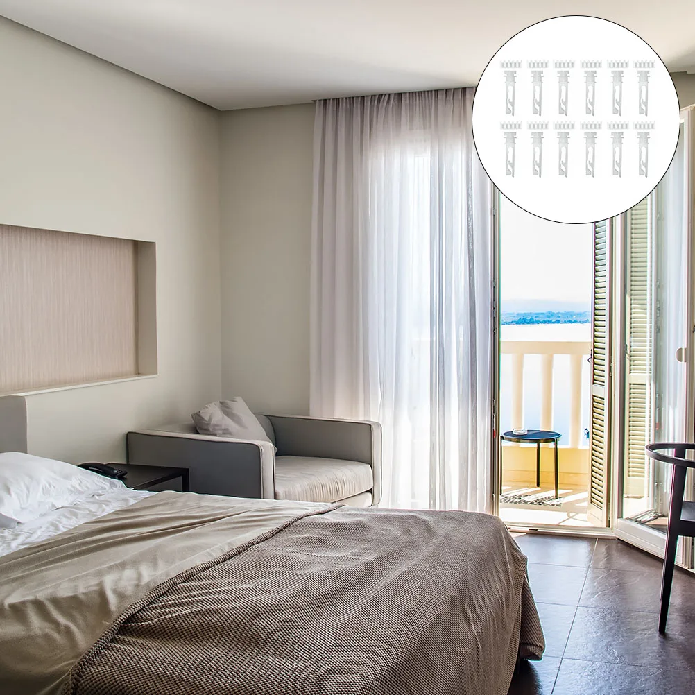 12 conjuntos de peças de reparo de persianas verticais de design simples, práticas para decoração de escritório doméstico, peças de reposição de persianas verticais