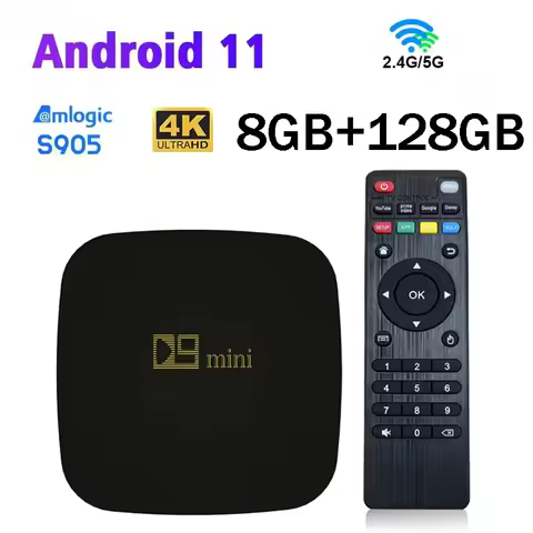 D9 mini Smart TV Box Android 11 Amlogic S905 8GB 128GB Quad Core 4G 5G WiFi HD 4K Set Top Box Media Player PK Q96 TV Box iptv