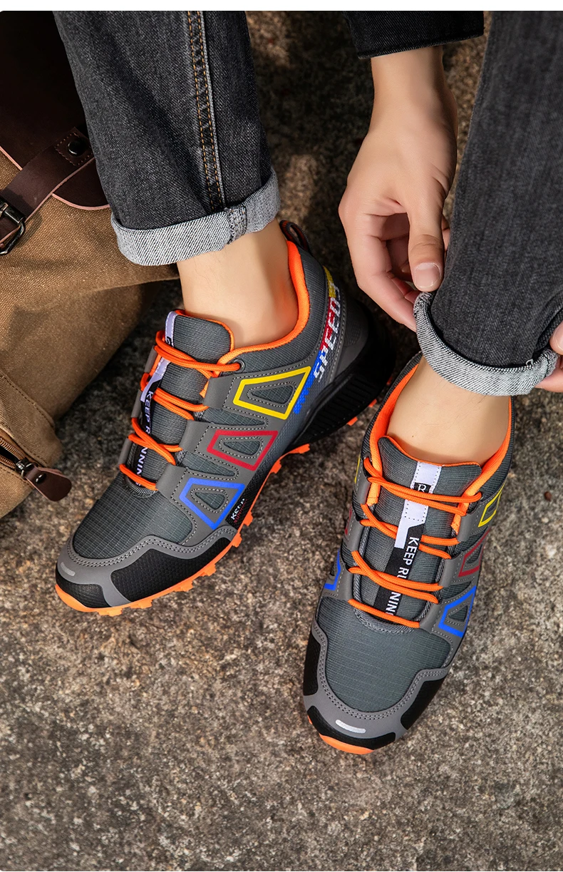 Herren-Campingschuhe, wasserdicht, rutschfest, für jedes Gelände, Sportschuhe, Outdoor-Radschuhe, Wandern, Jagd, taktische Trainingsschuhe – Detail 20