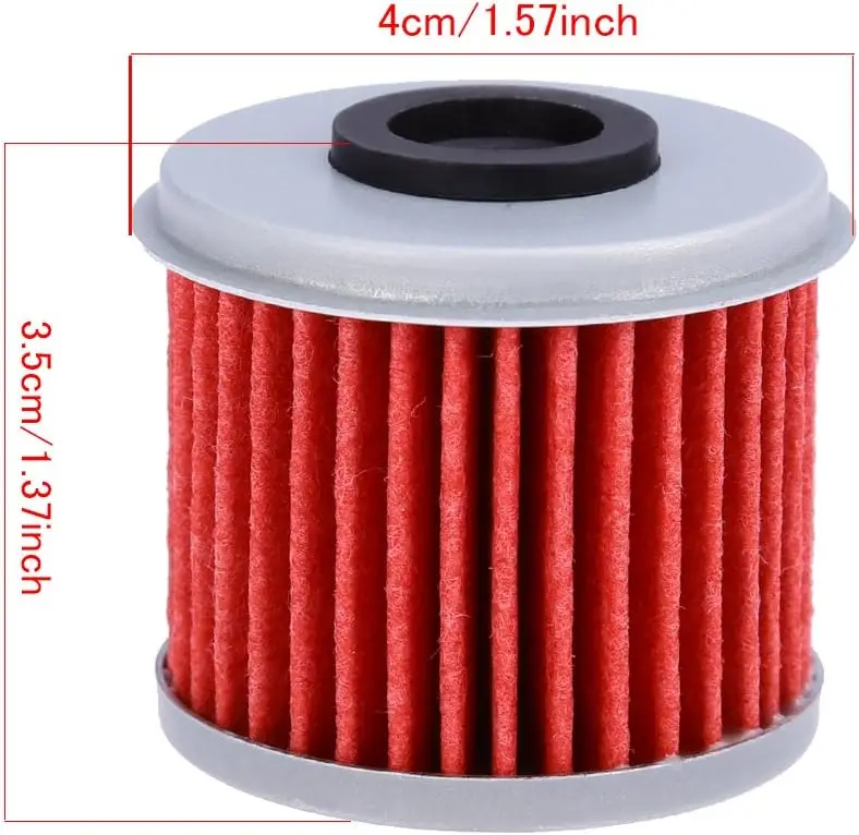 HF116 Oil Filter For ATV For Honda TRX450R CRF250X CRF450X CRF250R CRF450R Motorcycle Replaces #15412-MEN-671(Pack of 10) - view 3