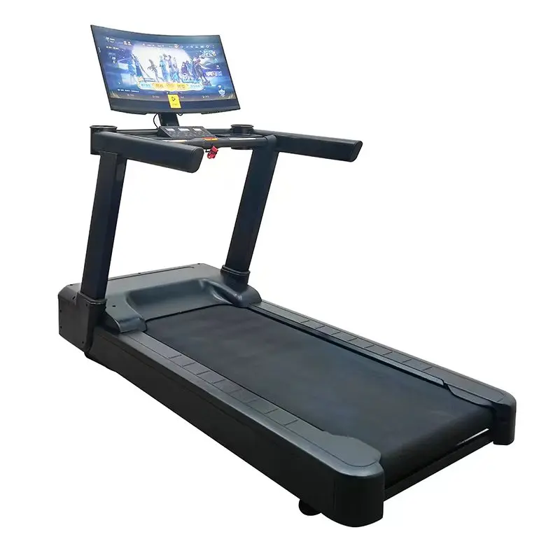

32 Inch LED Touch Screen Mirror Treadmill with 4-8HP Motor 1-20km/h Speed 0-20% Incline-Commercial Use
