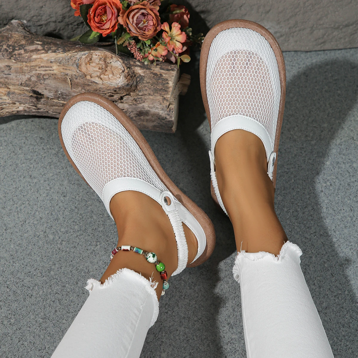 Women Sandals 2024 New Fashion Casual Solid Color Shoes for Women High Heels Sandals Designer Sandals Plus Size Zapatos De Mujer