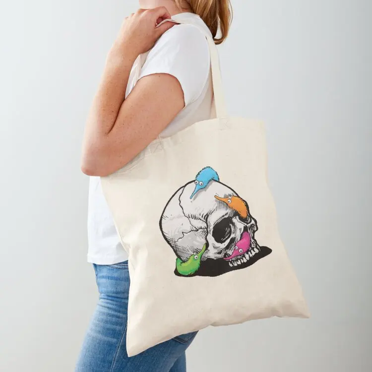 

Worms on a String on a Skull Tote Bag tote the large Big women