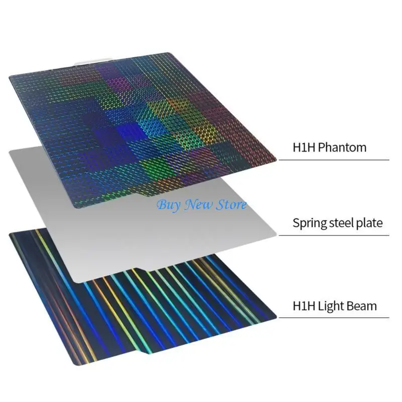

20CE 254X241m Steel Plate Heat Resistant Build Plate Double Side Spring Steel Bed for MK4 MK52 Long lasting Performances