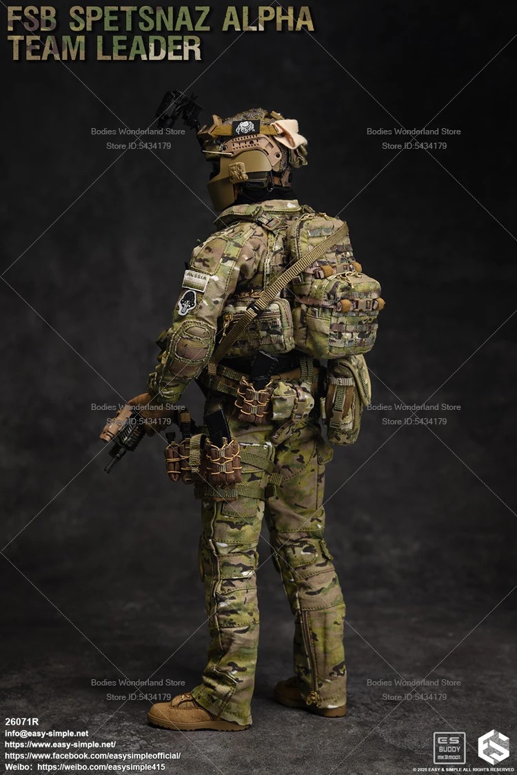 Em estoque esay & simples es 26071r 1/6 escala soldado masculino fsb federação russa forças especiais 12 Polegada figura de ação boneca coleção