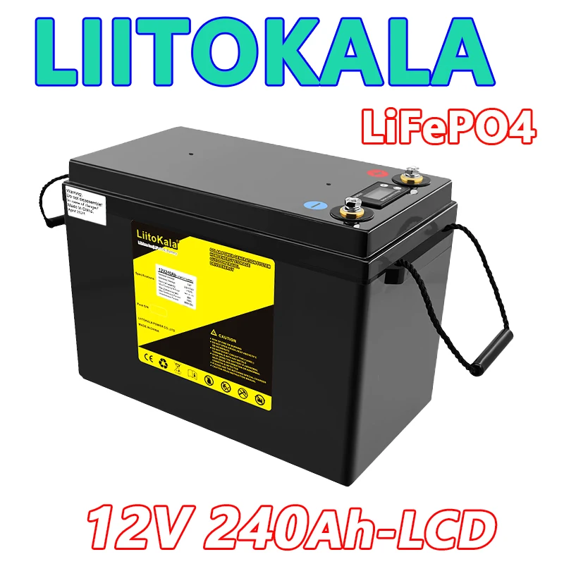 Liitokala 12V 300ah 200ah Lifepo4-batterij 100ah 120ah 150ah Campers Waterdichte Golfkar Batterij Off-Road Off-Grid Zonne-Energie