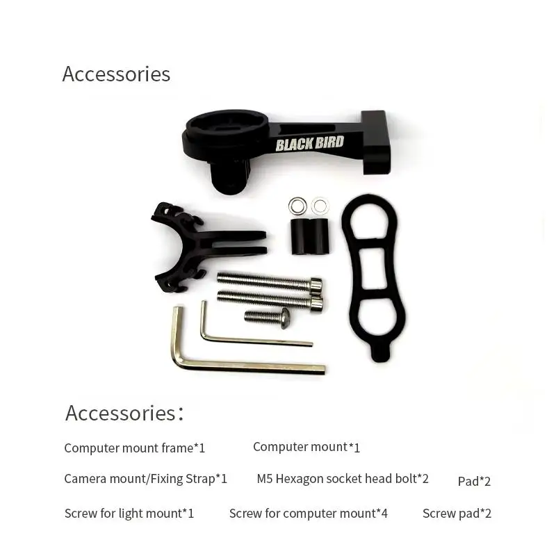 Blackbird Aluminum Alloy Bike Stem Extension Computer Mount Holder Table Rack For GPS/Bike Computer/Camera/Light Bicycle Accesso