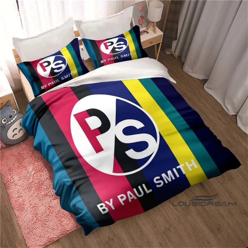 

Paul Smith Printing Bedding Set Fashion 3D Home Decoration Boy Girl King Size Bedding Set Quilt Cover Pillowcas