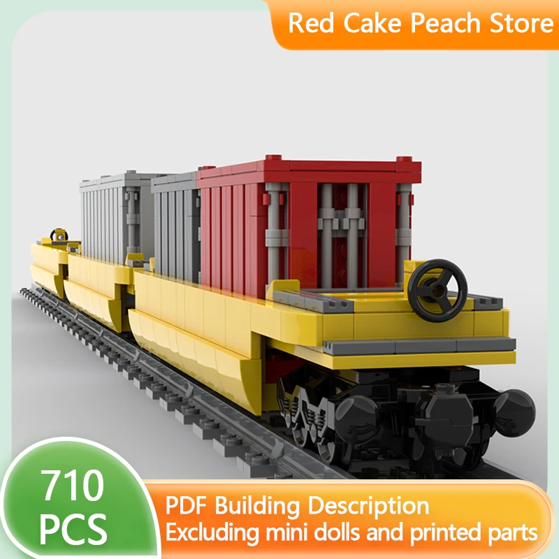 

City Car Model MOC Building Bricks Container Transport Vehicle Modular Technology Gifts Holiday Assemble Children Toys Suit