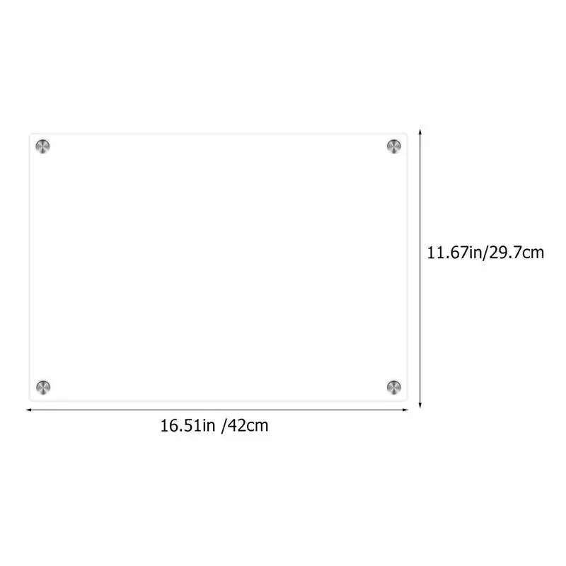 A3/A4 Magnetic Calendar Whiteboard Dry Erase Board Fridge Sticker Clear Acrylic Grocery List Pad Planner Board Message Board