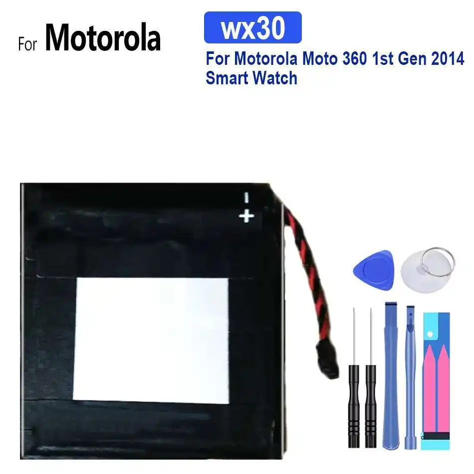 

Wx30 для Motorola Moto 360 1St Gen 2014, аккумулятор для умных часов, долговечная работа