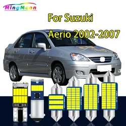 10Pcs Canbus LED Interior Map Dome Trunk Light Kit For Suzuki Aerio 2002 2003 2004 2005 2006 2007 Car Led Bulbs No Error