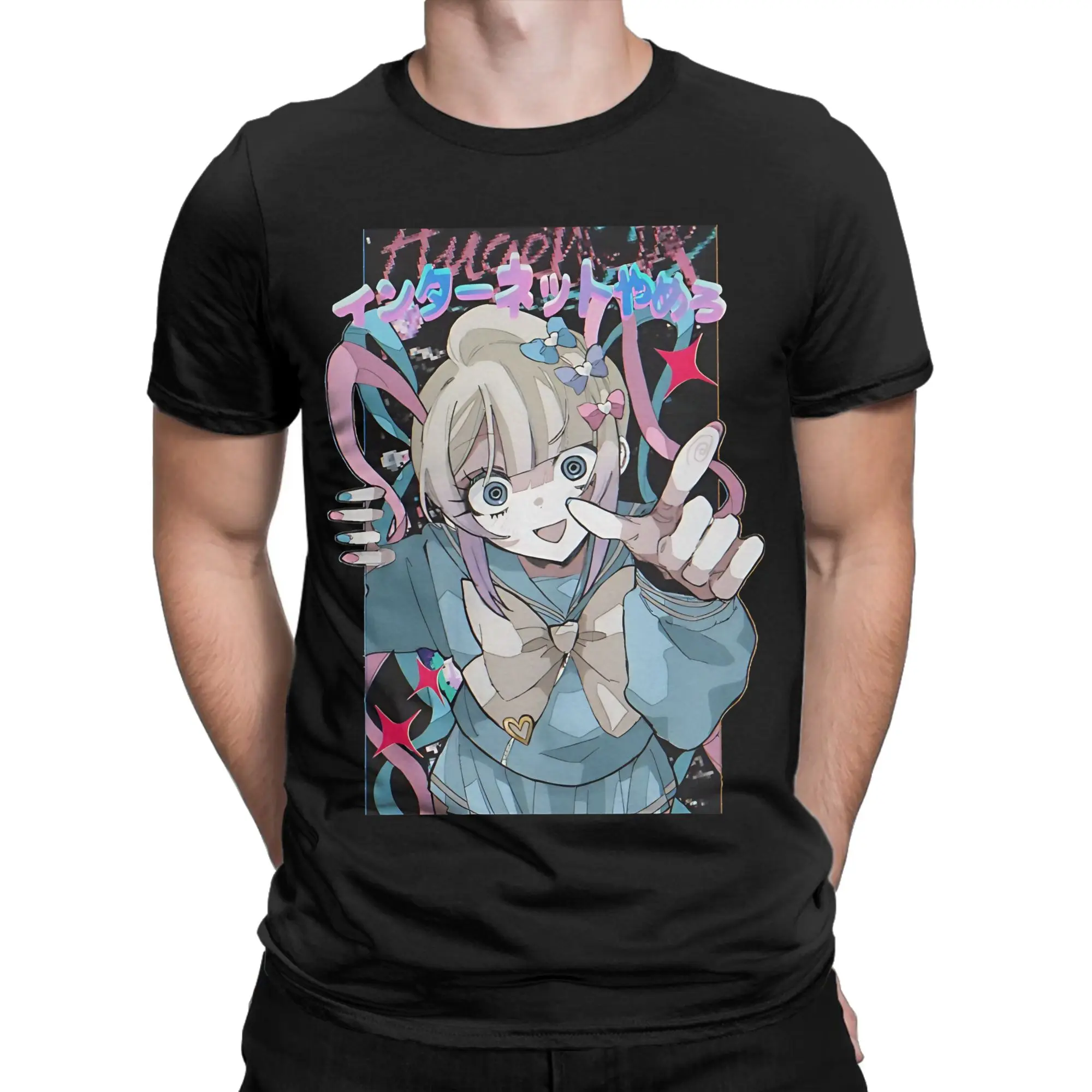 Men Women Kangel   Needy Streamer Overload  T Shirts  Pure Cotton Tops Novelty Short Sleeve Crewneck Tees Plus Size T-Shirts