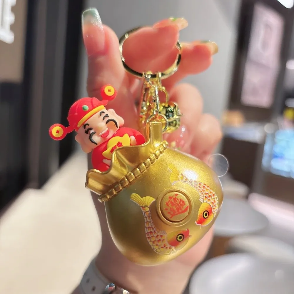 السنة الصينية الجديدة الثروة الله صوت المفاتيح الصحافة صوت نعمة حقيبة الصينية الله صوت كيرينغ حقيبة بنقوش كرتونية لعبة معلقة #5