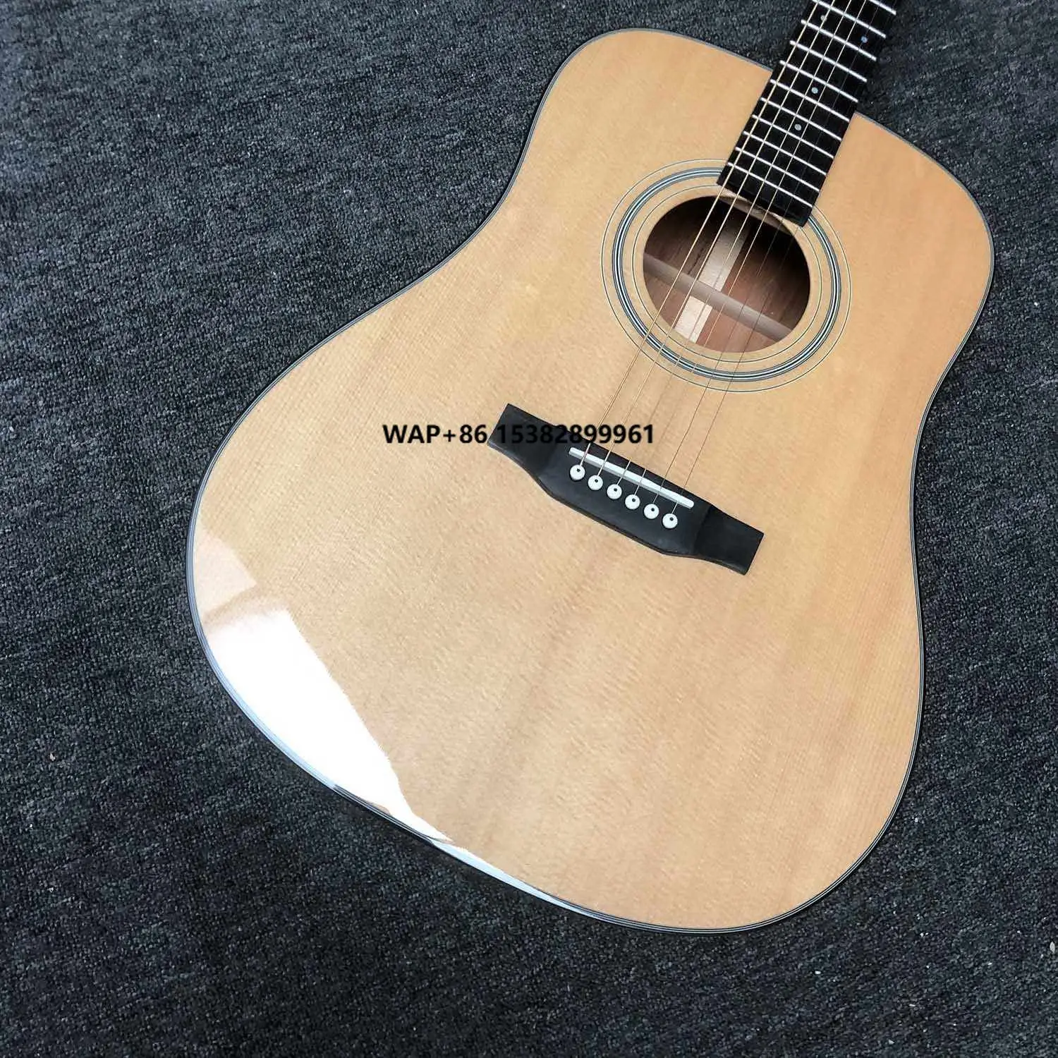 

Custom D Body Solid Spruce Top Rosewood Back Side Classic Folk Acoustic Guitar