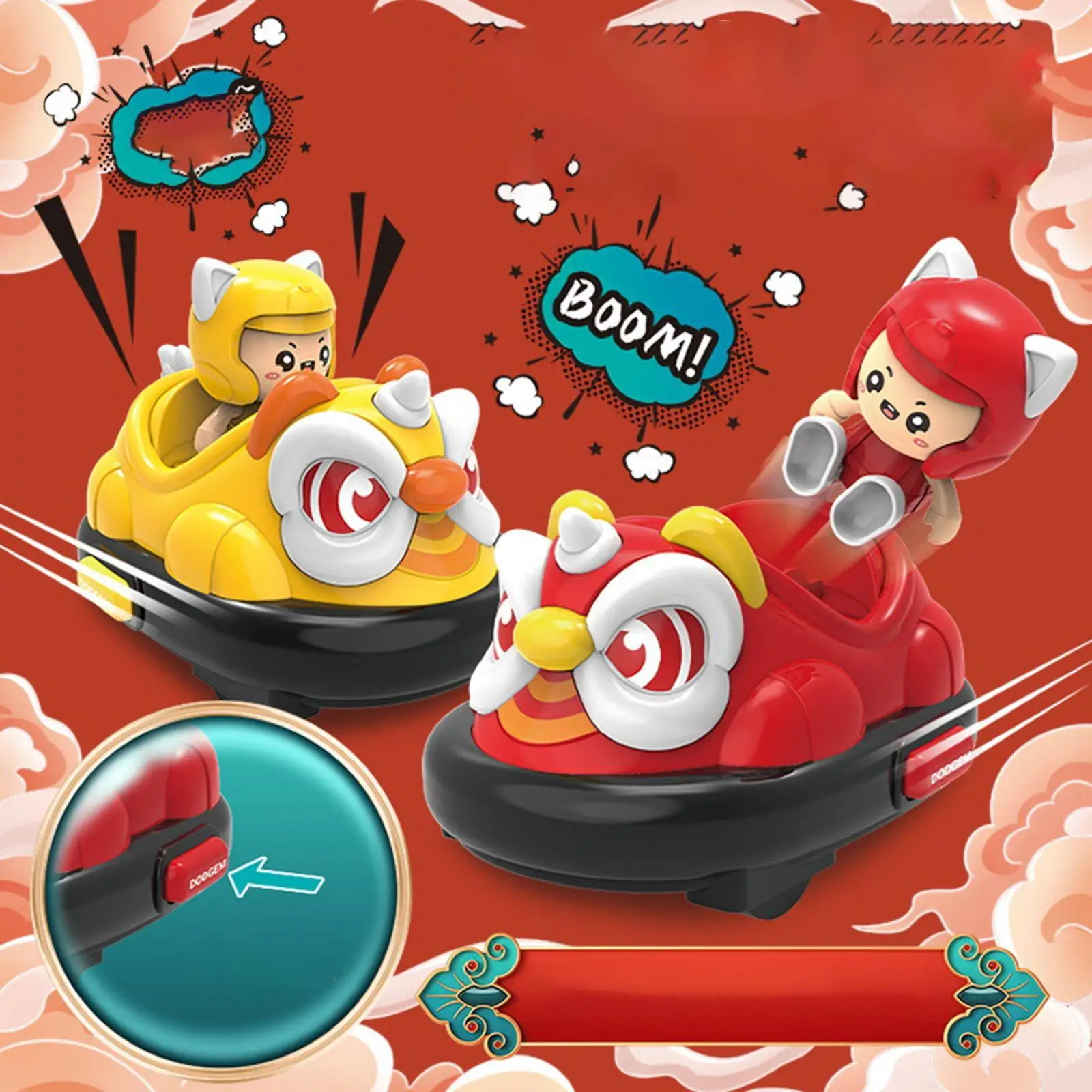 รถบังคับวิทยุขนาดเล็กแบบปล่อยกระสุน 2 ผู้เล่น ของชำร่วยงานปาร์ตี้ รถบังคับสำหรับเด็กอายุ 6 ปีขึ้นไป เด็กชาย เด็กหญิง วัยรุ่น